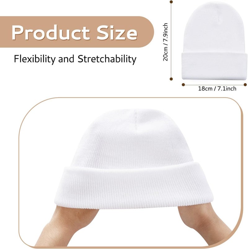 Dfqsofd Beanie for Men Women, Knitted Hats for Women Soft Warm Winter Hat Unisex Cuffed Beanie Skully Cap for Cold Weather - Image 2